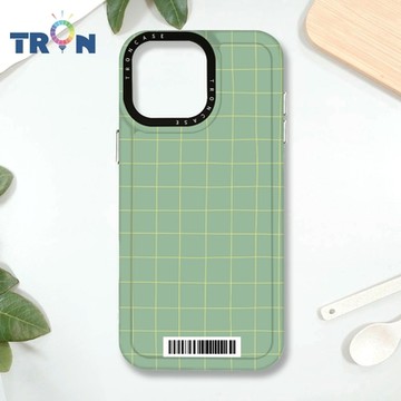 TRON IPHONE 16 PRO MAX 手繪簡約方格紋B款 防摔 MAGSAFE 磁吸 太空載具殼 透白 手機殼