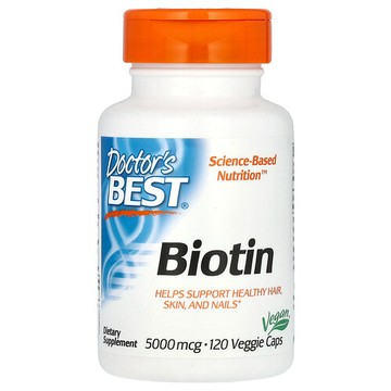 Doctor's Best, 生物維生素，5,000 微克，120 粒素食膠囊