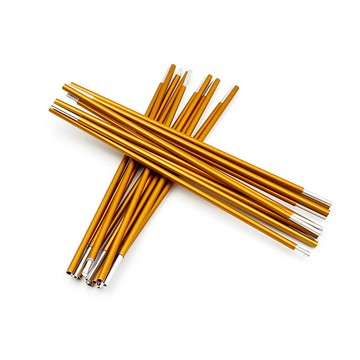 Winn 野營帳篷桿升級 7.9 毫米輕質鋁製帳篷桿可伸縮 2 件裝金色替換桿耐用戶外支架