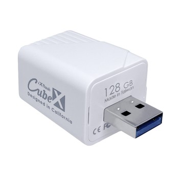 PIODATA iXflash Cube 備份酷寶 Type-A 128GB備份豆腐頭(充電即備份)