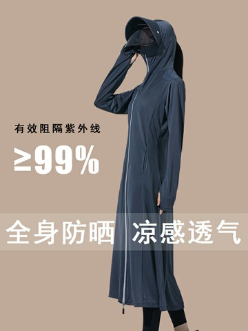 防曬衣女夏季長款全身防紫外線透氣百搭薄外套騎電動車罩衫防曬服