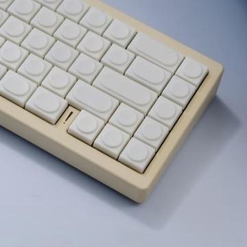 漢白玉鍵帽復古積木玩具無刻PC機械鍵盤鍵帽矮軸磁軸鍵盤通用圓點