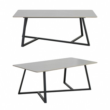 【IDEA】漫漫輕奢霧灰岩板茶几/方桌(和室桌 邊桌 矮桌 客廳桌)