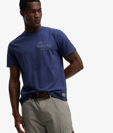 Superdry Men's 1954 Company Relaxed T-shirt Blue Size: M