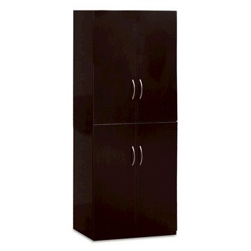 ASSARI-水洗塑鋼2.7尺緩衝四門衣櫃(寬81深63高199cm)木紋