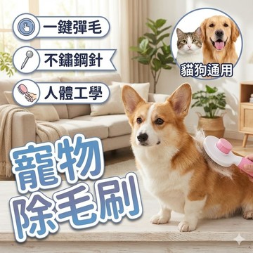 【台灣出貨】寵物除毛刷｜寵物梳｜除毛梳｜貓狗梳子｜寵物美容工具｜寵物脫毛梳｜一鍵脫毛梳