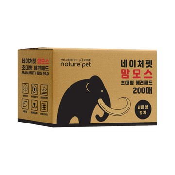 Nature Pet 猛獁象特大號寵物尿墊 檸檬香  200入  1個  76 x 60 cm