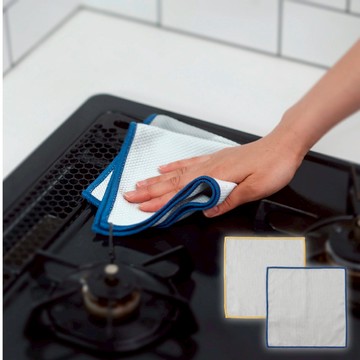 日本MARNA 玻璃/鏡面超細纖維清潔抹布(2入/組)