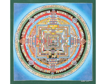 時輪金剛曼陀羅唐卡 — 古老的靈性轉化圖解