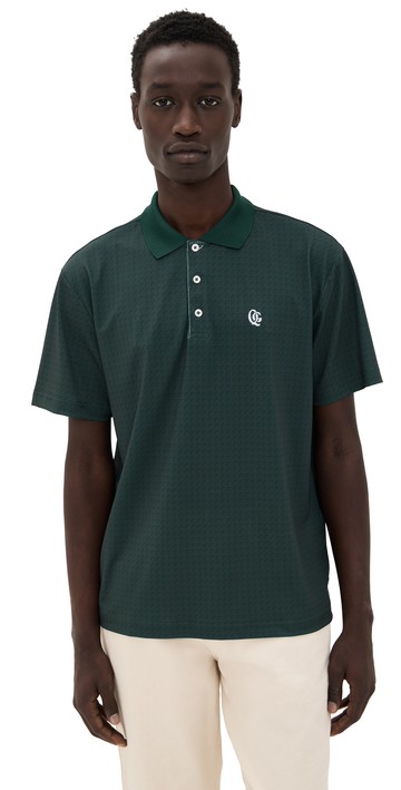 Quiet Golf Monogram Crater Polo Forest S