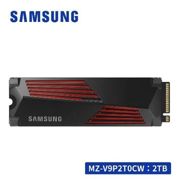 SAMSUNG 990 PRO PCIe 4.0 NVMe M.2 固態硬碟 2TB(含散熱片) MZ-V9P2T0CW