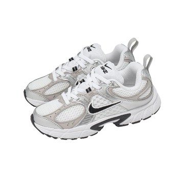 休閒鞋 V5 RNR PS 中童 小朋友 白 銀 復古 緩震 運動鞋 HQ6412-100