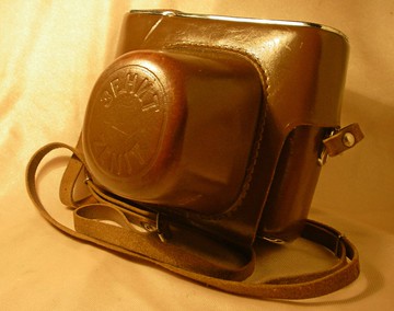 EVEREADY 原廠皮革相機套，適用於 Zenit-E, ZENIT-ET, Zenit-B 相機，搭配 Helios-44-2 鏡頭，KMZ 製造