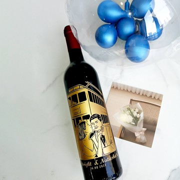 人像系列|訂製雕刻紅酒套裝情侶禮物送女友送男友紀念禮物