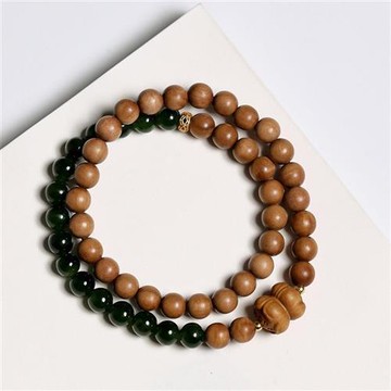 【巴黎精品】現貨+預購 天然檀木佛珠紫檀手珠手鍊沉香木手串雕刻手鐲轉運除穢淨化開運-和田男女飾品a1ki42