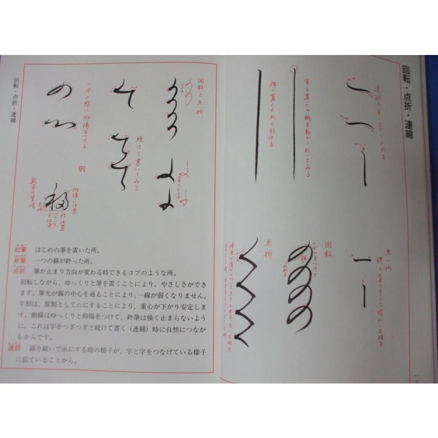 楽しく学ぶ独習書道のお手本 仮名連綿漢字五体