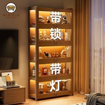 【限時特價】多層透明手辦展示櫃 防塵亞克力收納盒 模型玩具陳列櫃帶鎖收納柜 多層透明門亞克力手辦玩偶收納盒 二次元谷子周邊展示柜免運 工廠直銷 開立發票j227