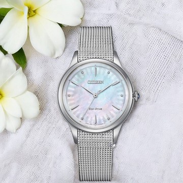 CITIZEN 星辰錶 L系列 自信之美 光動能錶 女錶 手錶 指針錶-EM1150-86D