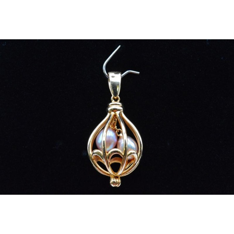 ◇美品◇TASAKI 田崎真珠 K18 ペンダントトップ パール 鳥かご