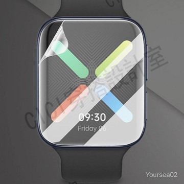 【滿299出貨】OPPO手錶膜watch水凝膜41mm軟膜46mm保護膜全屏覆蓋手錶膜【亞德機械五金家居】