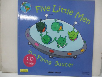 【書寶二手書T6／原文小說_QGV】Five Little Men in a Flying Saucer (Classic Books With Holes) (Book +CD)_Dan Crisp