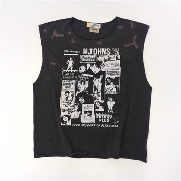 Gallery Dept畫報漫畫潑墨涂鴉高街洗水做舊破壞背心