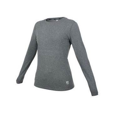 FIRESTAR 女彈性保暖圓領長袖T恤-慢跑 刷毛 保暖 上衣