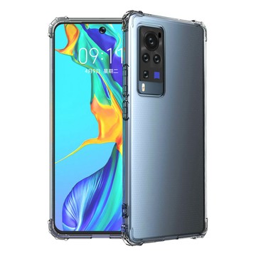 o-one 【o-one】Vivo X60 Pro 美國軍規防摔測試-軍功防摔手機殼 防摔殼(透明)