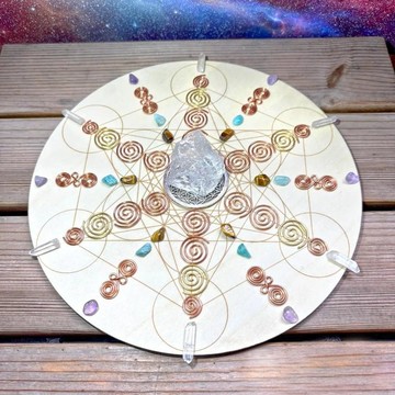 【DIY材料包】顯化願望水晶陣 - 阿賽斯特萊石 生命之花