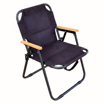 TREEWalker 單人折疊露營椅 牛津布+鐵管  1個  黑色