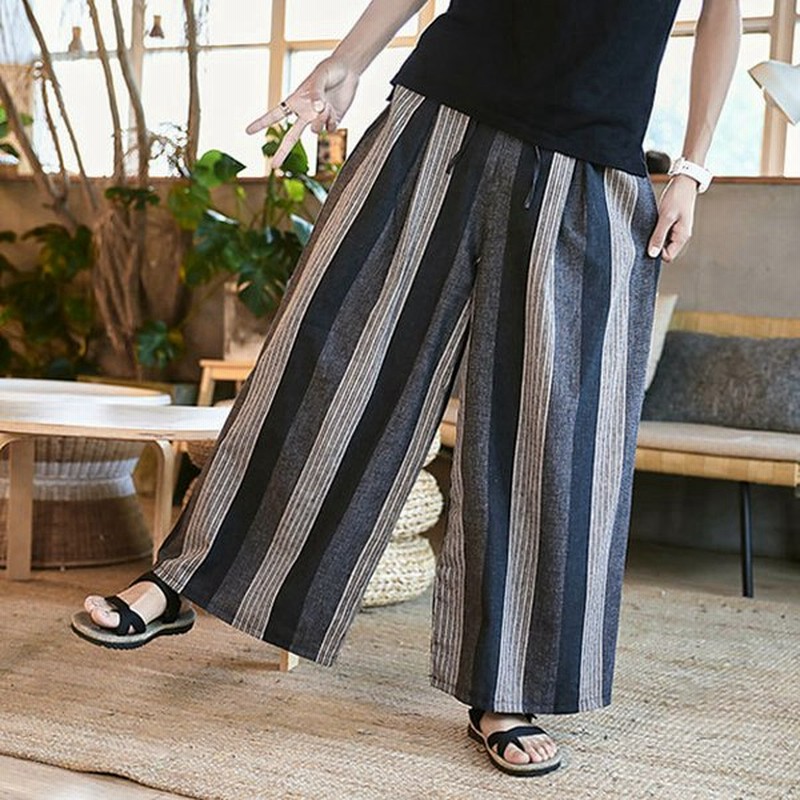 サルエルパンツ メンズリネンパンツ ストライプ チノパン ガウチョパンツ ワイドパンツ ハレムパンツ ジョガーパンツ 綿麻 ゆったり 大きいサイズ 涼しい 部屋着 通販 Lineポイント最大0 5 Get Lineショッピング