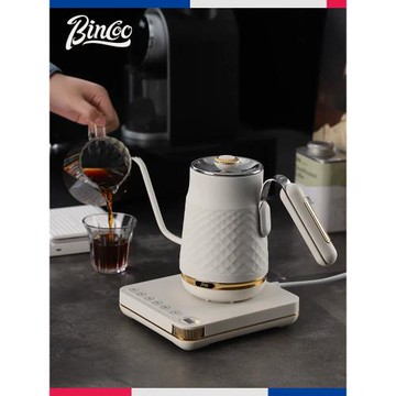 Bincoo溫控手沖咖啡壺家用咖啡壺電熱水壺不銹鋼溫控壺套裝