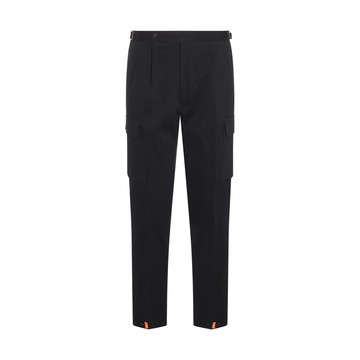 Kiton - Black Cotton Stretch Cargo Pants