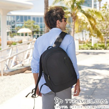 【Travelon美國防盜包】URBAN城市後背包 (TL-43501 黑/旅遊/防盜/休閒)