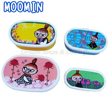 日本 MOOMIN 嚕嚕米 小不點 便當盒/保鮮盒 《 L/M/S/SS 4款一組 》★ 日本製 ★ Zakka'fe