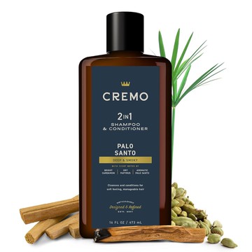 美國 Cremo 香水洗髮精（神聖之木/洗髮護髮二合一）沙龍頭皮調理控油保濕 染髮燙髮護理 男性男生秘魯聖木香氛洗髮乳