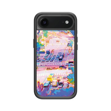 iPhone Air Mod NX -邊框背蓋組合 (相機按鈕) 黑 - Jop Dong Sa Ni - 流動的霓城