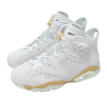 [ACS] Nike 休閒鞋 W Air Jordan 6 Retro 男女鞋 Pearl 灰 金 喬丹 AJ6 巴黎奧運 DQ4914-074
