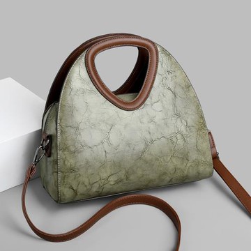 百搭時尚歐美手提斜挎包包女2025新款高級感女士手拎軟皮簡約洋氣