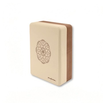 【預購】【新年特惠開跑】EVA瑜珈磚 - 杏底/一餅 (圓角) - MUK-25426 (兩入組)