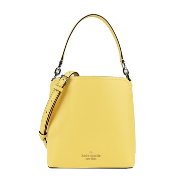 Kate Spade防刮肩/斜背兩用水桶包-黃 _廠商直送