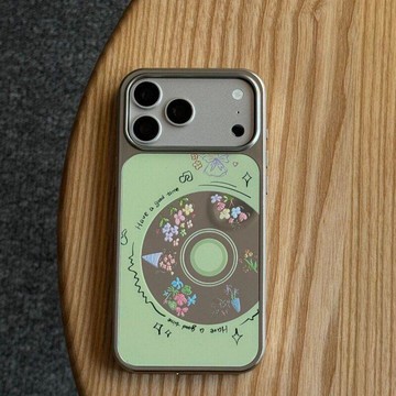 春天碎花適用蘋果17手機殼iPhone16promax鏡面15/14電鍍13/12女11