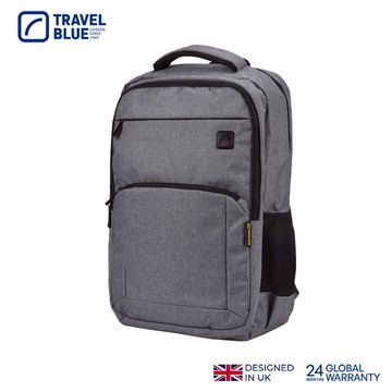 【Travel Blue 藍旅】城市漫遊款背包-灰 (防水電腦包/雙肩包/商務背包/旅行背包)TB3101