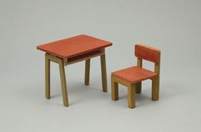机と椅子ジオラマベース 1033