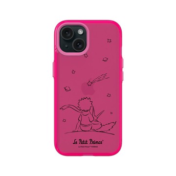 iPhone 15 Clear 粉漾桃 - Le Petit Prince 小王子 - 小王子與狐狸 - 仰望星空