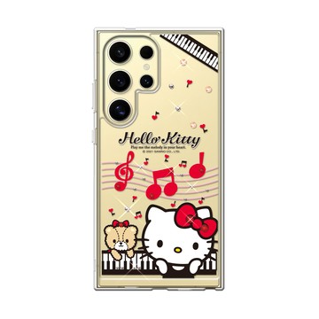 APBS 三麗鷗 Samsung S26/S25/S24/S23系列 防震雙料水晶彩鑽手機殼-凱蒂協奏曲