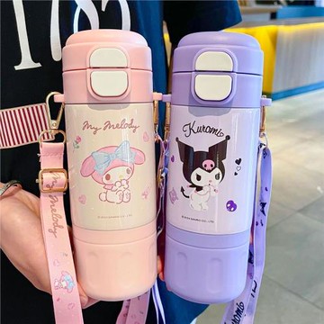 三麗鷗雙飲保溫杯大耳狗兒童女孩水杯帶吸管上學杯子便攜外出可愛