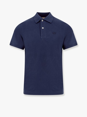 Cotton piquet polo shirt with vlogo embroidery - VALENTINO - gender_Man