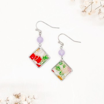 Chearrings | 日本和紙 樹脂 耳環 | 款式S002