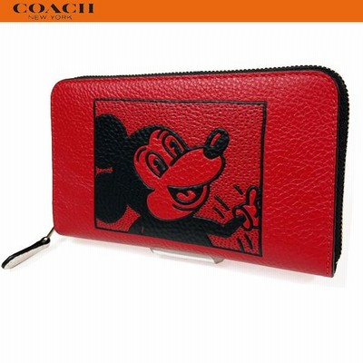 新品 COACH コーチ 長財布 ディズニーミッキーマウス x キースヘリング